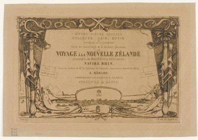 Forside til en reise til New Zealand (1842–46) av Charles Meryon