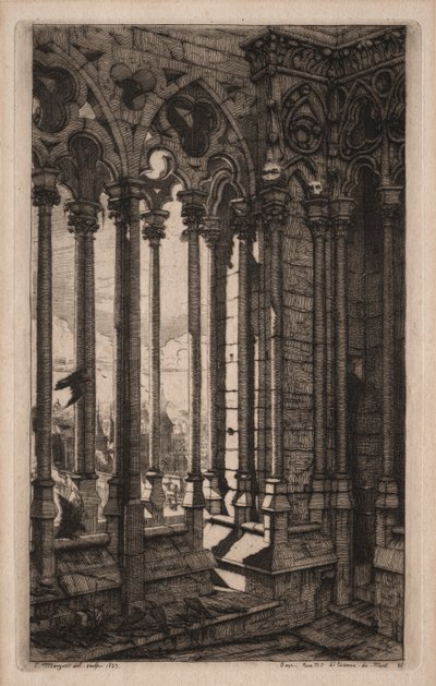 Etchings of Paris: The Gallery of Notre Dame av Charles Meryon