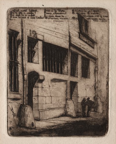 Etchings of Paris: The Street of the Bad Boys av Charles Meryon