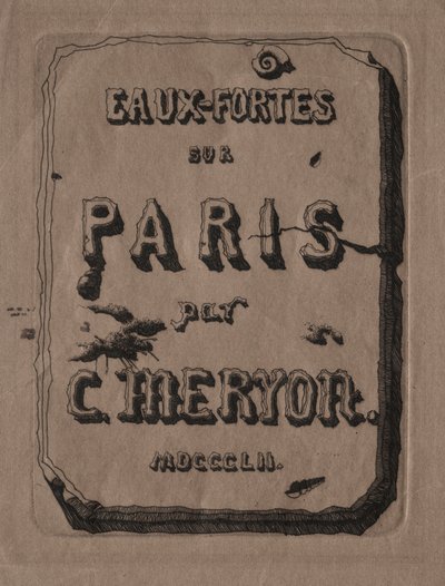Etchings of Paris: Tittelside, 1852. av Charles Meryon