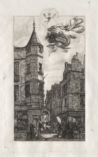 Etsninger av Paris: Turret, rue de l