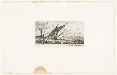 Haarlem-båter i Amsterdam av Charles Meryon