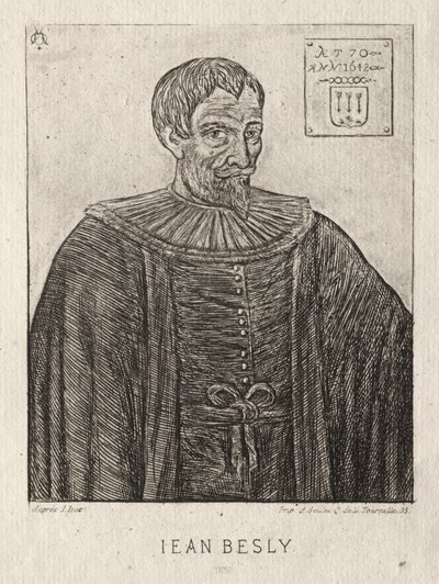 Jean Besly av Charles Meryon
