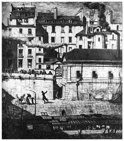 The Morgue, c1841-1868 1924 av Charles Meryon