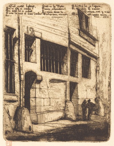The Street of the Bad Boys, Paris (The Street of the Bad Boys) av Charles Meryon