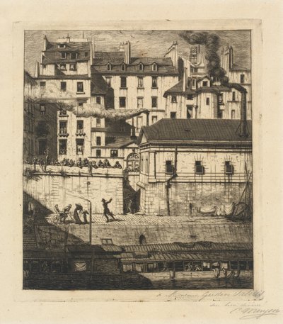 La morgue, Paris (The Mortuary) av Charles Meryon
