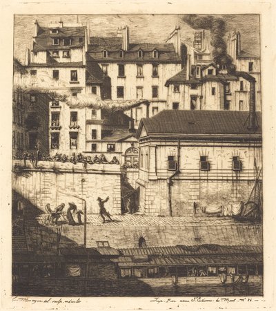 La morgue, Paris (The Mortuary) av Charles Meryon