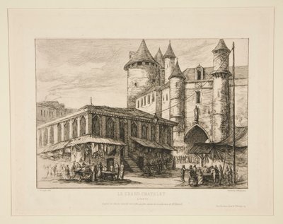 The Grand Chatelet [ca 1780 d av Charles Meryon