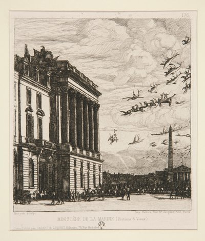 Le Ministre de la Marine (Sjøforsvarsdepartementet) av Charles Meryon
