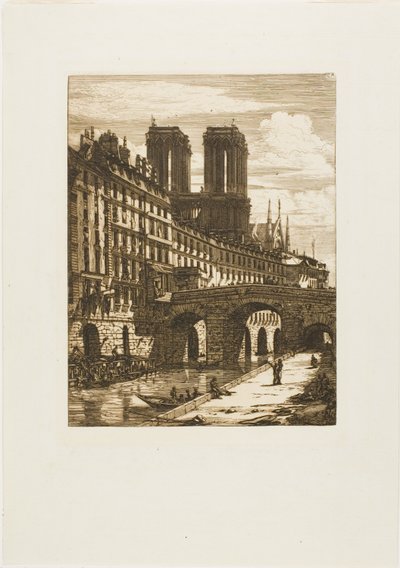 Den lille broen, Paris av Charles Meryon