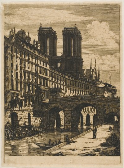 Den lille broen, Paris av Charles Meryon