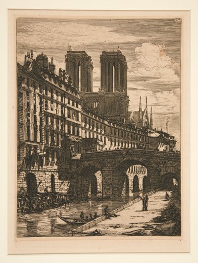 Den lille broen, Paris av Charles Meryon