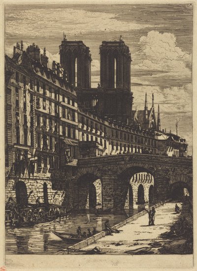Den lille broen, Paris av Charles Meryon