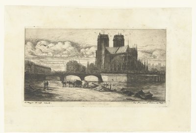 Vår Frue i Paris Apsiden til Notre-Dame Etsninger på Paris (serietittel) av Charles Meryon