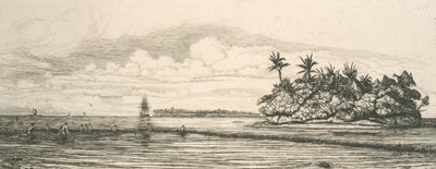 Oseania, holmer i Uvea av Charles Meryon