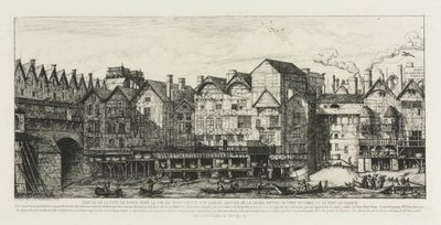 En del av byen Paris på slutten av det syttende århundre, 1861. av Charles Meryon
