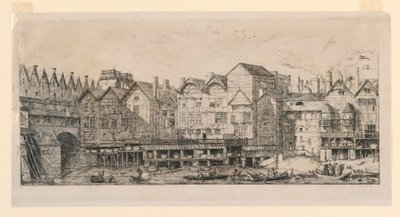 En del av byen mot slutten av 1600-tallet av Charles Meryon