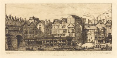 En del av byen mot slutten av det XVII. århundre (Utsikt over byen Paris mot slutten av det XVII. århundre) av Charles Meryon