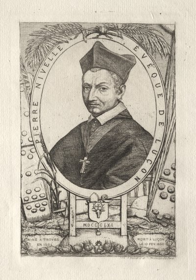 Pierre Nivelle, biskop av Luçon av Charles Meryon