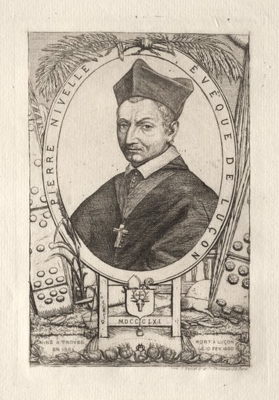 Pierre Nivelle, biskop av Luçon av Charles Meryon