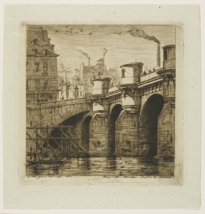 Pont Neuf, Paris av Charles Meryon