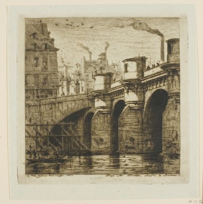 Pont Neuf, Paris av Charles Meryon