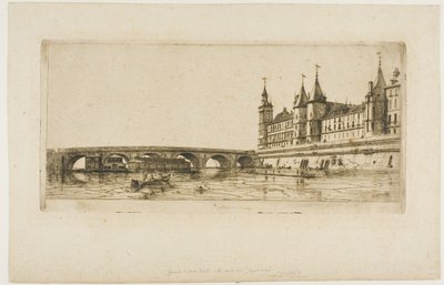 Pont au Change, Paris av Charles Meryon