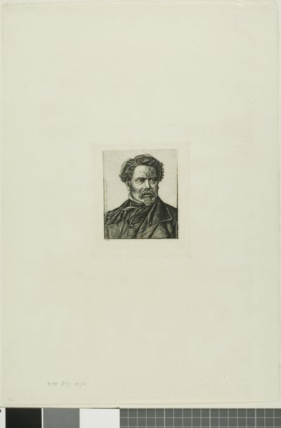 Portrett av Benjamin Fillon, forfatter og historiker av Charles Meryon
