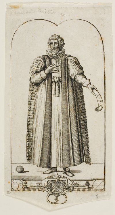 Portrett av François Viete av Charles Meryon