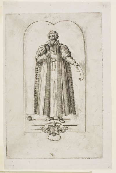 Portrett av François Viete av Charles Meryon