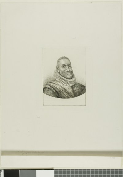 Portrett av Th. Agrippa d#39;Aubigné av Charles Meryon