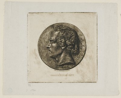 Portrett av poeten Evariste Boulay-Paty av Charles Meryon