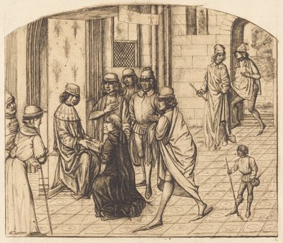 Presentasjon av Valère Maxime til kong Louis XI (trykkeren Valerius Maximus blir presentert for kong Louis XI) av Charles Meryon