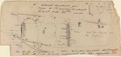 Studie for "Den lille broen" av Charles Meryon