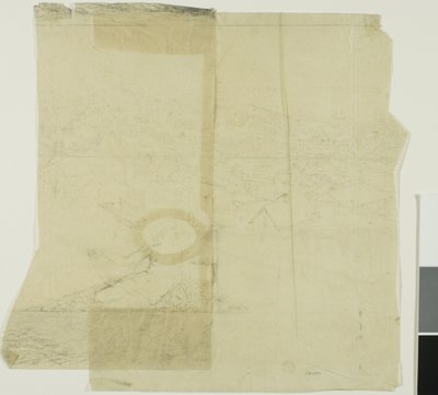 Studie for San Francisco, midtre venstre seksjon av Charles Meryon