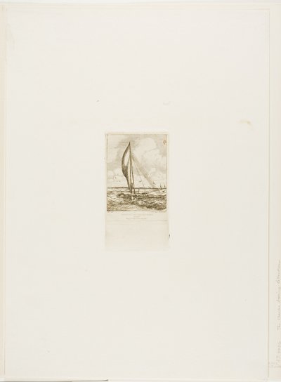 Swift-Sailing Proa, Mulgrave Archipelago, Oseania av Charles Meryon