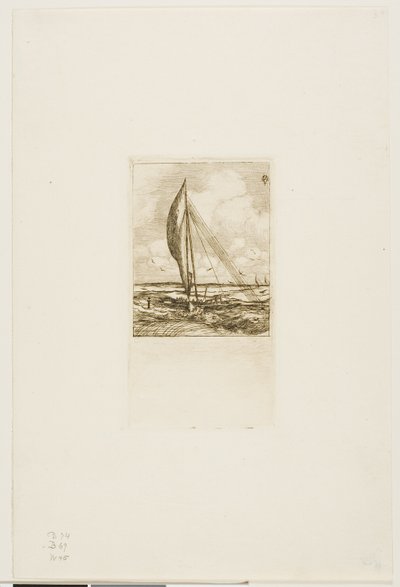 Swift-Sailing Proa, Mulgrave Archipelago, Oseania av Charles Meryon