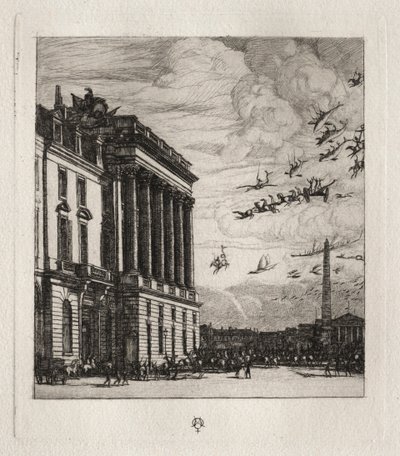 Admiralitetet, Paris, 1865. av Charles Meryon
