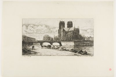 Apsiden til Notre-Dame, Paris av Charles Meryon