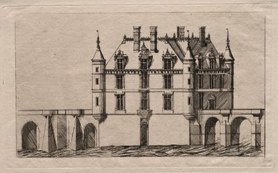 Chateau of Chenonceau, 1856. av Charles Meryon