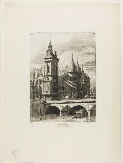 Klokketårnet, Paris av Charles Meryon