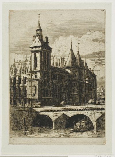 Klokketårnet, Paris av Charles Meryon