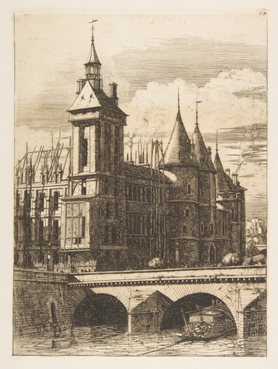 Klokketårnet, Paris av Charles Meryon