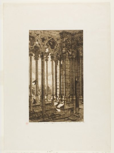 Galleriet i Notre-Dame, Paris av Charles Meryon