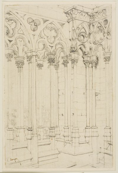 Notre-Dame-galleriet, Paris av Charles Meryon