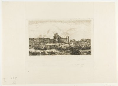 Det gamle Louvre, Paris, 1651 av Charles Meryon