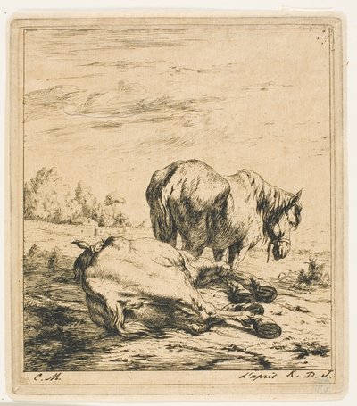 De to hestene av Charles Meryon