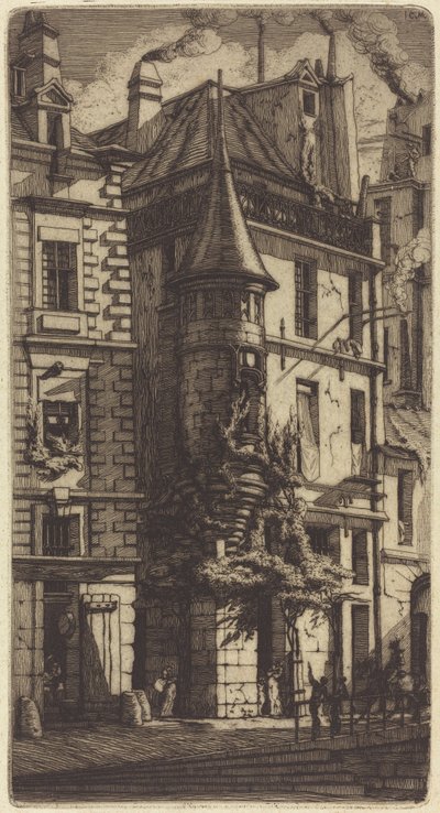 Turret i Rue de la Tixéranderie, Paris (Hus med et tårn, Weavers
