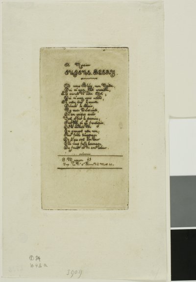 Vers viet Eugène Bléry, nr. 2 av Charles Meryon