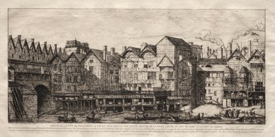Utsikt over en del av byen Paris, mot slutten av 1600-tallet av Charles Meryon